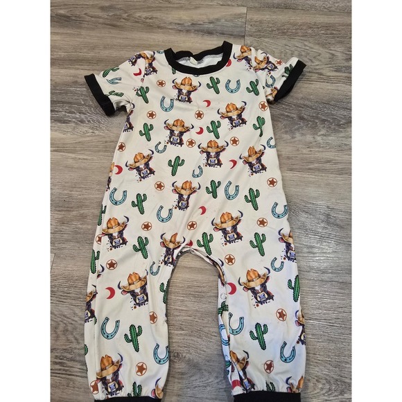 Cow print romper - Picture 2 of 3